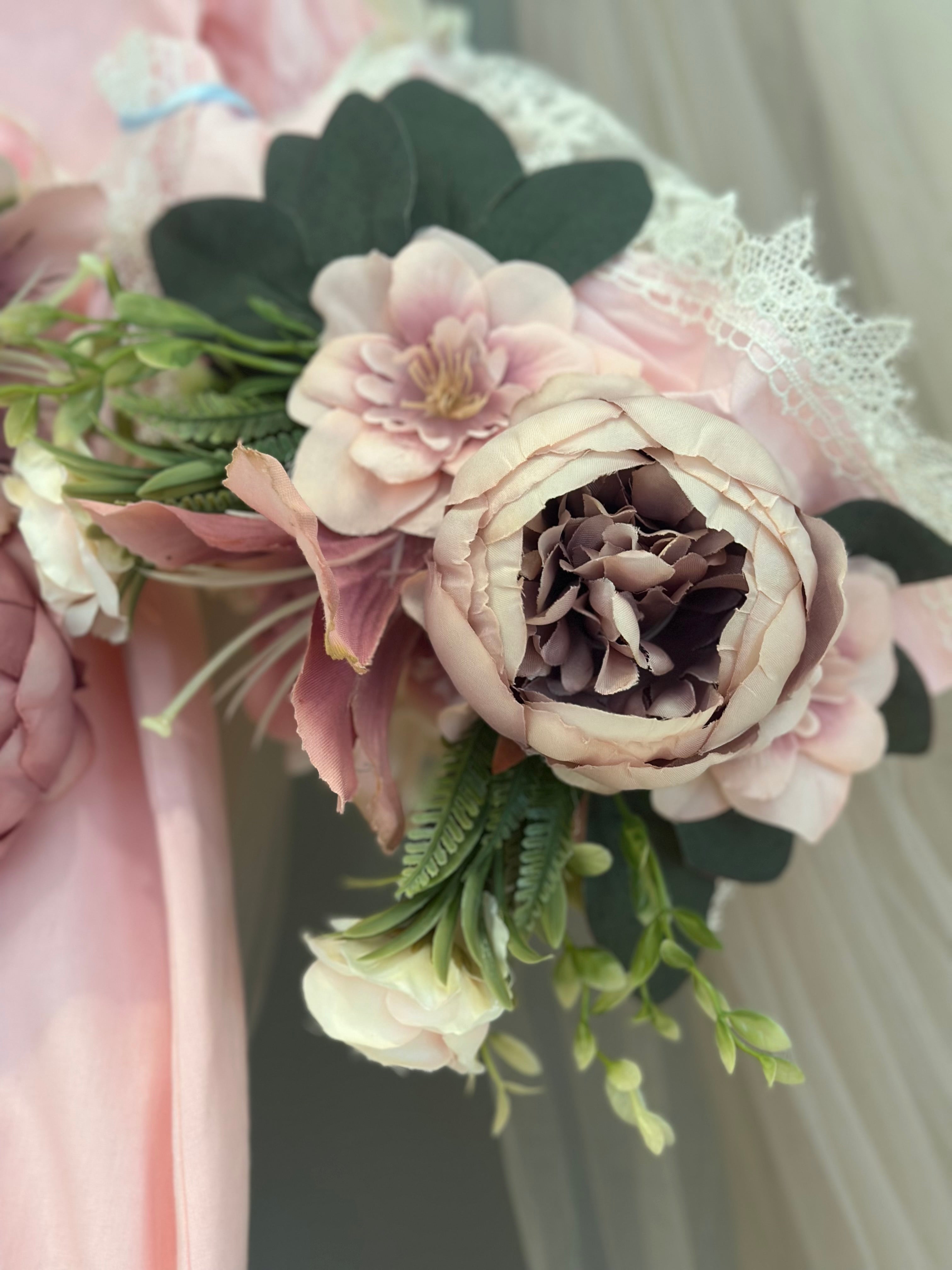 Pink Flower Baby Gown